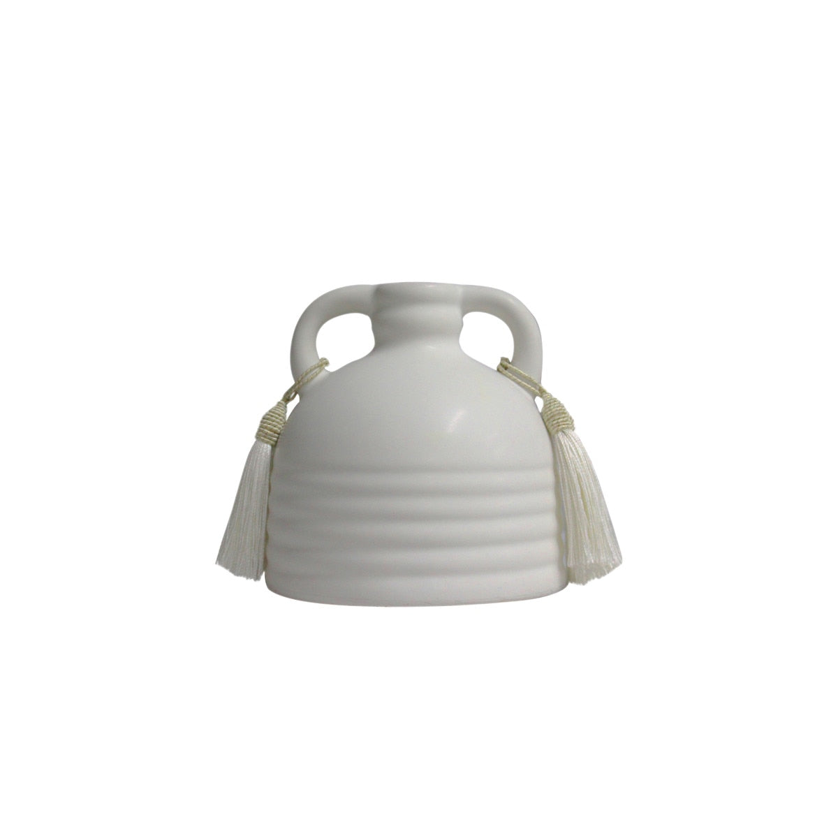 Adonis White Ceramic Vase Model: TOV-C68607