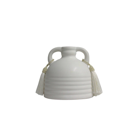 Adonis White Ceramic Vase Model: TOV-C68607
