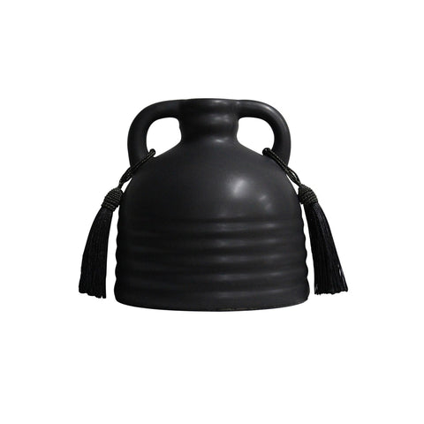 Adonis Black Ceramic Vase Model: TOV-C68611