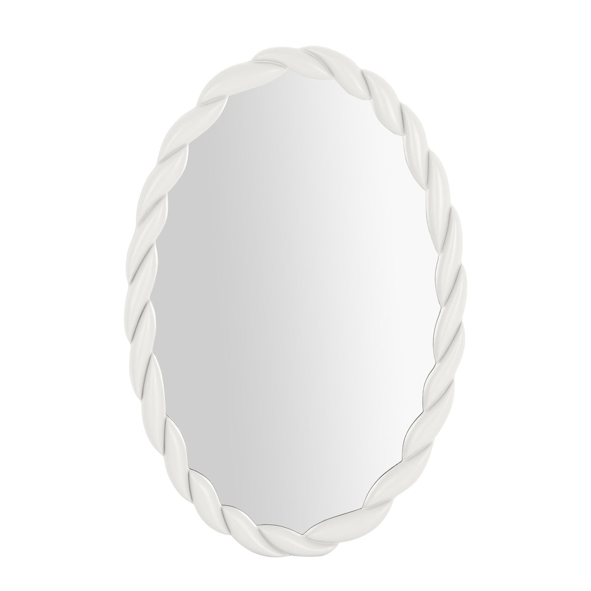 Agnes Cream Oval Mirror Model: TOV-C68812