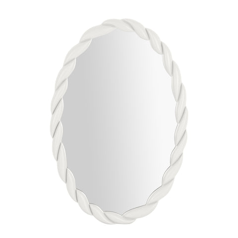 Agnes Cream Oval Mirror Model: TOV-C68812