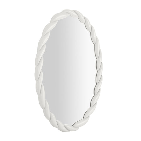 Agnes Cream Oval Mirror Model: TOV-C68812