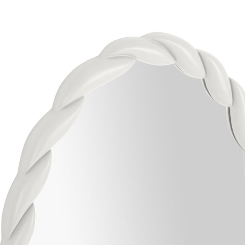 Agnes Cream Oval Mirror Model: TOV-C68812