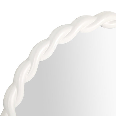 Agnes Cream Round Mirror Model: TOV-C68813