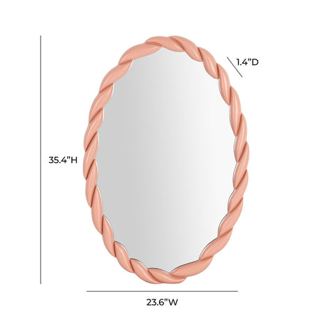 Agnes Mauve Oval Mirror Model: TOV-C68814