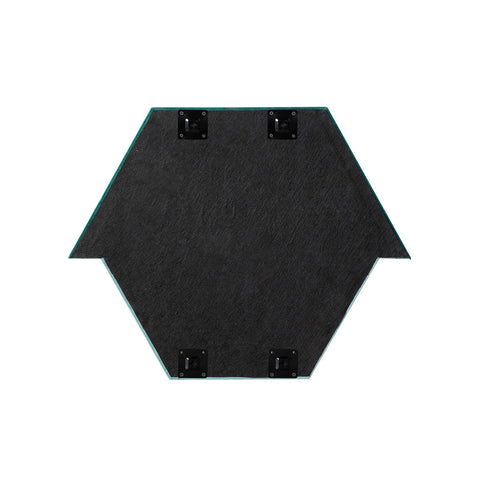 Lally Aqua Velvet Prism Wall Mirror Model: TOV-C68835