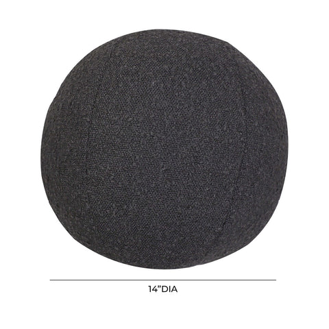 Boba Black Boucle 14" Pillow Model: TOV-C68974