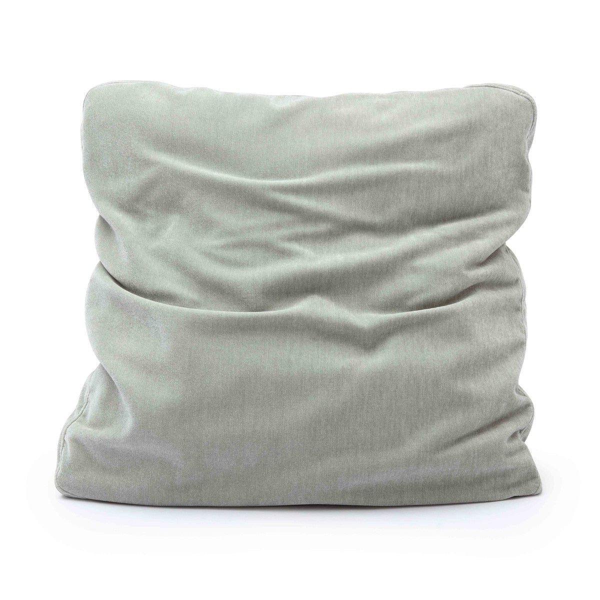 Tipsy Mint Green Upcycled Chenille 20" x 20" Square Floppy Pillow Model: TOV-C69142