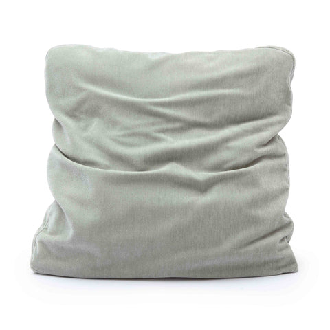 Tipsy Mint Green Upcycled Chenille 24" x 24" Square Floppy Pillow Model: TOV-C69146