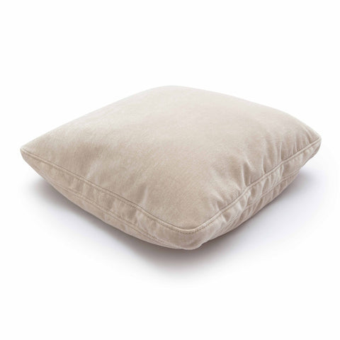 Tipsy Taupe Upcycle Chenille 24" x 24" Square Floppy Pillow Model: TOV-C69147