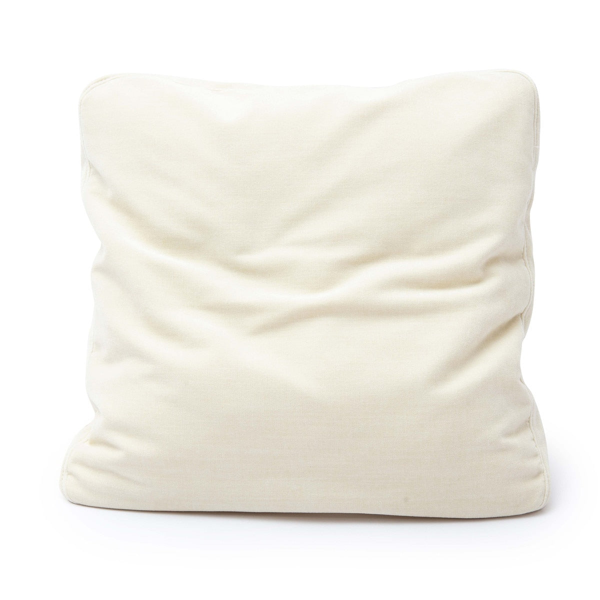 Tipsy Cream Chenille 24" x 24" Square Floppy Pillow Model: TOV-C69148