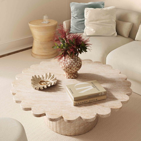 Tipsy Cream Chenille 24" x 24" Square Floppy Pillow Model: TOV-C69148