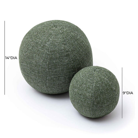 Boba Forest Green Textured Basketweave 9" Pillow Model: TOV-C69263