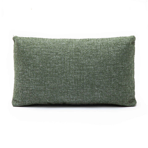 Malolo Green Basketweave 20"x12" Rectangular Vegan-Down Pillow - COVER Model: TOV-C69266-COVER
