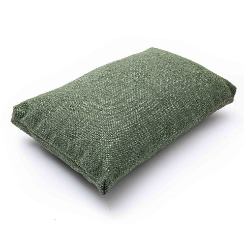 Malolo Green Basketweave 20"x12" Rectangular Vegan-Down Pillow - COVER Model: TOV-C69266-COVER