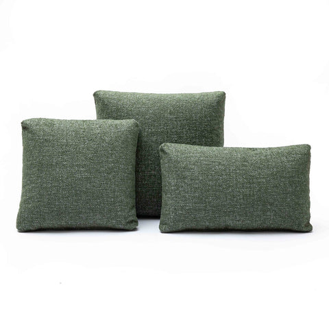 Malolo Green Basketweave 20"x12" Rectangular Vegan-Down Pillow - COVER Model: TOV-C69266-COVER