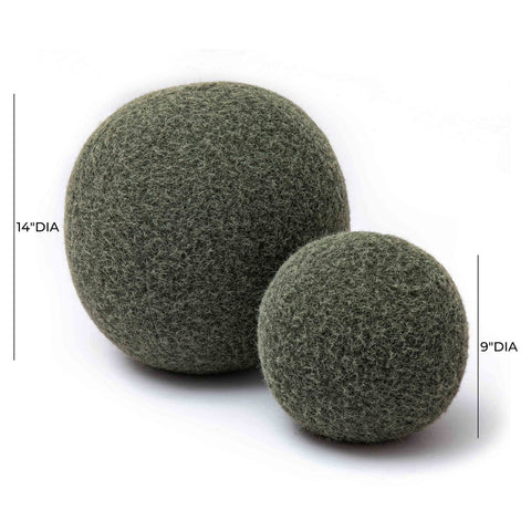 Boba Green Long Mohair 14" Pillow Model: TOV-C69269