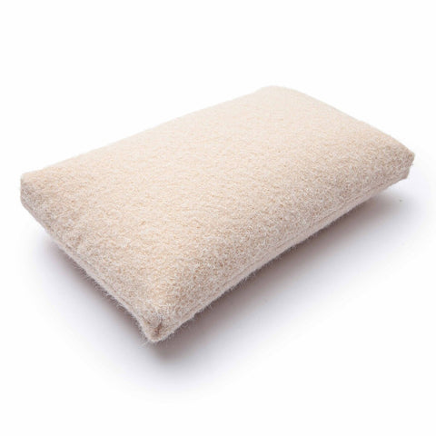 Malolo Rose-Tan Long Mohair 20"x12" Rectangular Vegan-Down Pillow - COVER Model: TOV-C69274-COVER