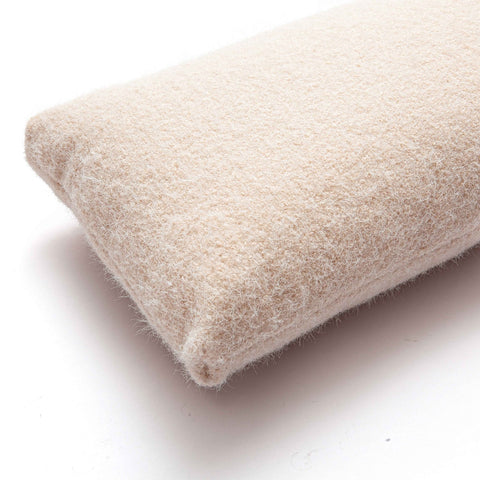 Malolo Rose-Tan Long Mohair 20"x12" Rectangular Vegan-Down Pillow - COVER Model: TOV-C69274-COVER