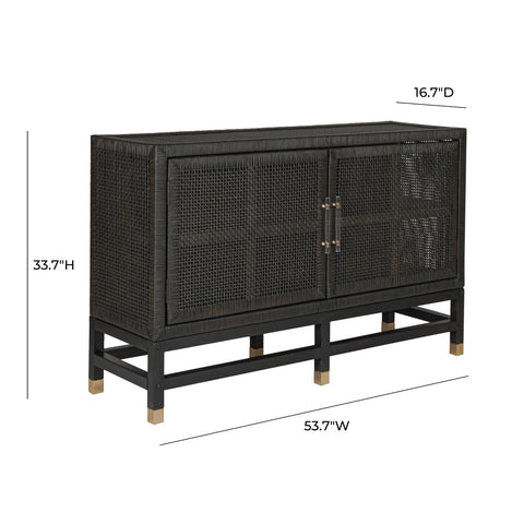 Amara Charcoal Woven Rattan Buffet Model: TOV-D21015