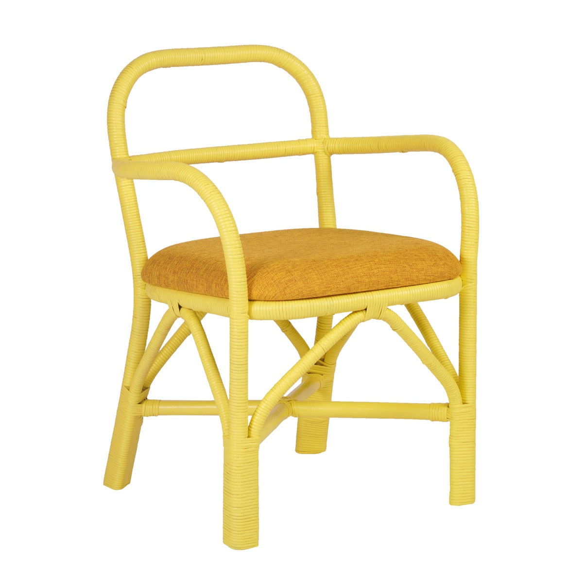 Ginny Yellow Rattan Dining Chair Model: TOV-D21023