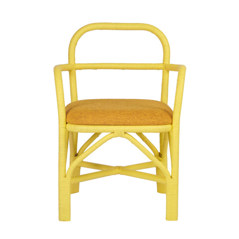 Ginny Yellow Rattan Dining Chair Model: TOV-D21023