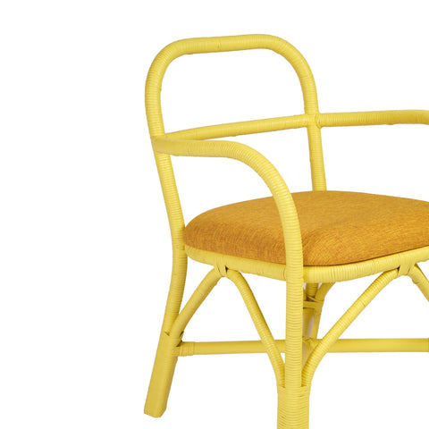 Ginny Yellow Rattan Dining Chair Model: TOV-D21023