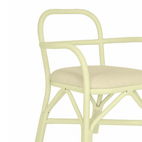Ginny Cream Rattan Dining Chair Model: TOV-D21024