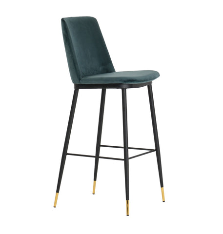 Evora Green Velvet Counter Stool (Set of 2) Model: TOV-D4330