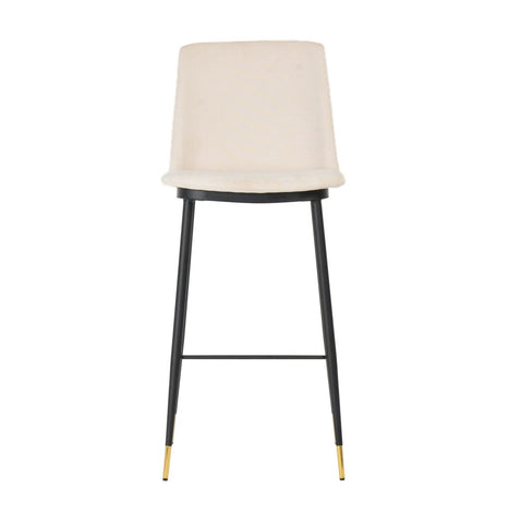 Evora Cream Velvet Counter Stool (Set of 2) Model: TOV-D4331