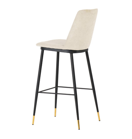 Evora Cream Velvet Counter Stool (Set of 2) Model: TOV-D4331