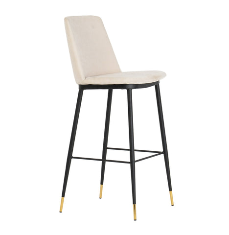 Evora Cream Velvet Counter Stool (Set of 2) Model: TOV-D4331