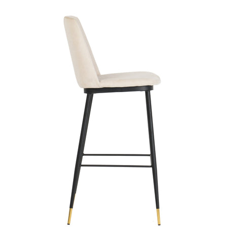 Evora Cream Velvet Counter Stool (Set of 2) Model: TOV-D4331
