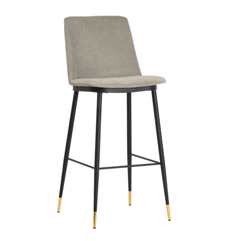 Evora Grey Velvet Counter Stool (Set of 2) Model: TOV-D4332