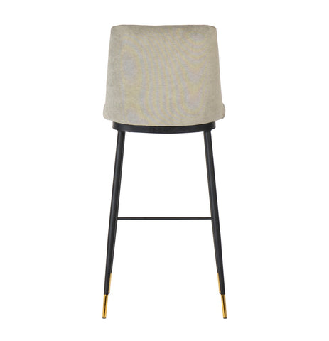 Evora Grey Velvet Counter Stool (Set of 2) Model: TOV-D4332