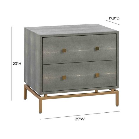 Pesce Shagreen Nightstand Model: TOV-D44015