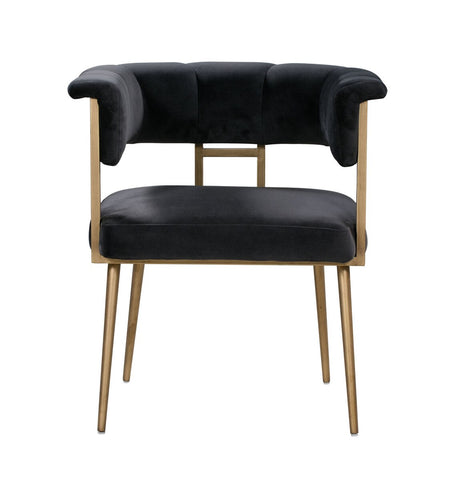 Astrid Grey Velvet Chair Model: TOV-D44022