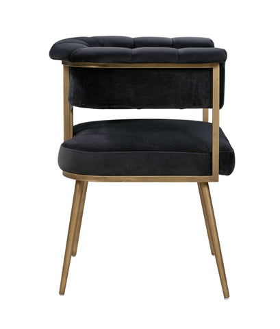 Astrid Grey Velvet Chair Model: TOV-D44022