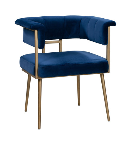 Astrid Navy Velvet Chair Model: TOV-D44023