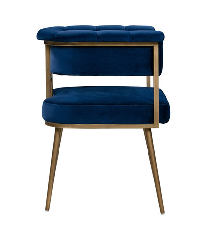Astrid Navy Velvet Chair Model: TOV-D44023