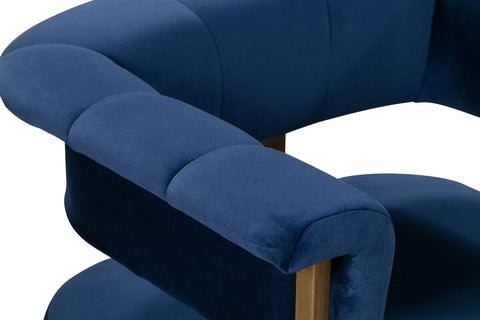 Astrid Navy Velvet Chair Model: TOV-D44023