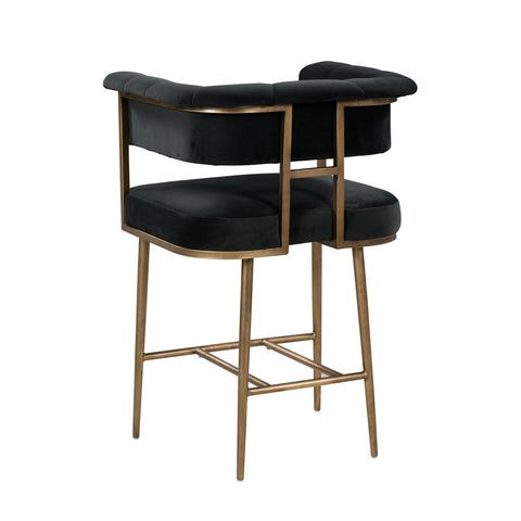 Astrid Grey Velvet Counter Stool Model: TOV-D44025
