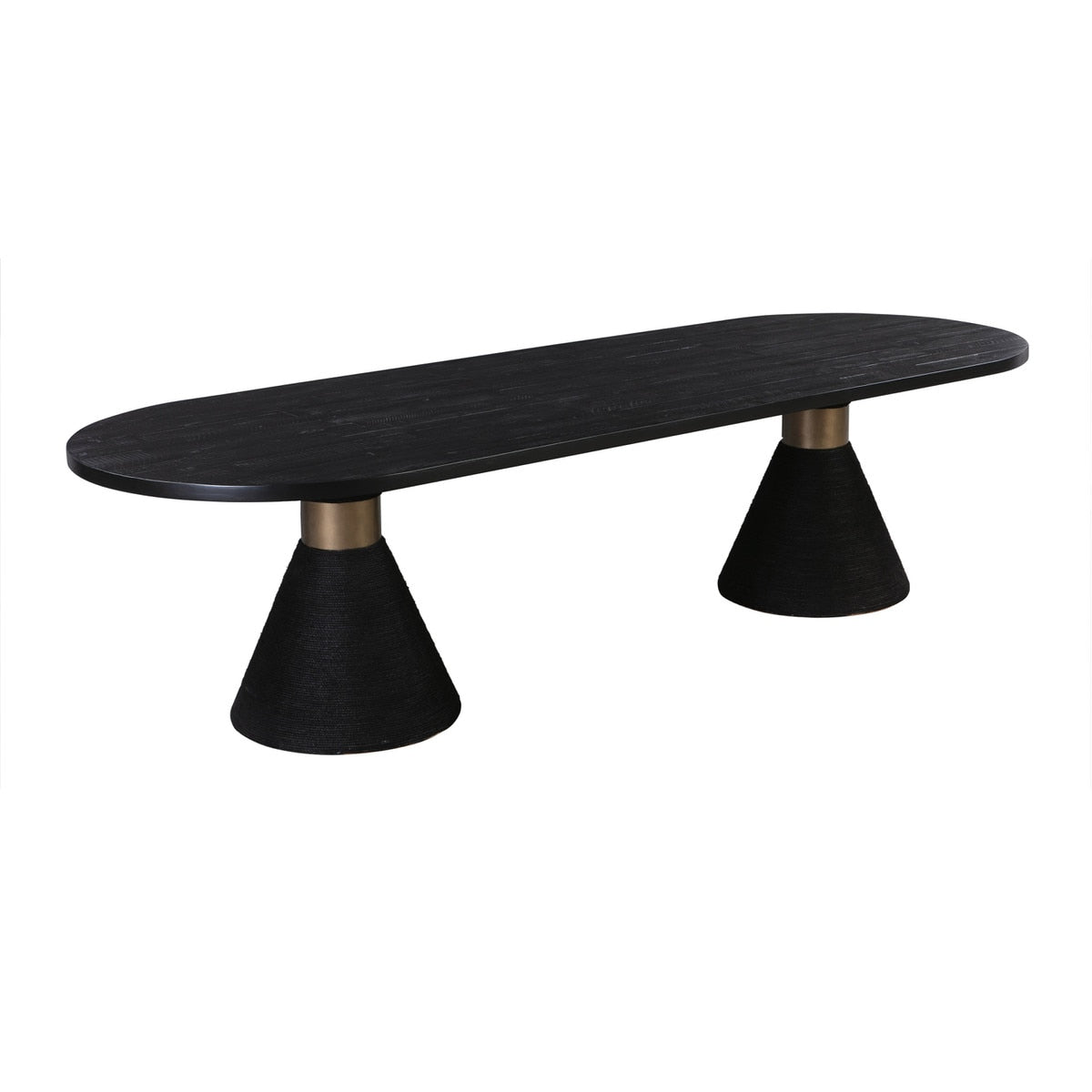 Rishi Black Rope Oval Table Model: TOV-D44047