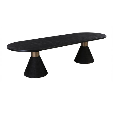 Rishi Black Rope Oval Table Model: TOV-D44047