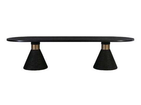 Rishi Black Rope Oval Table Model: TOV-D44047