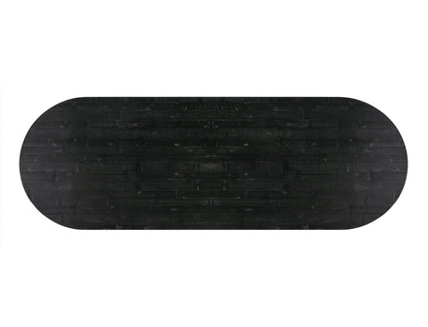 Rishi Black Rope Oval Table Model: TOV-D44047