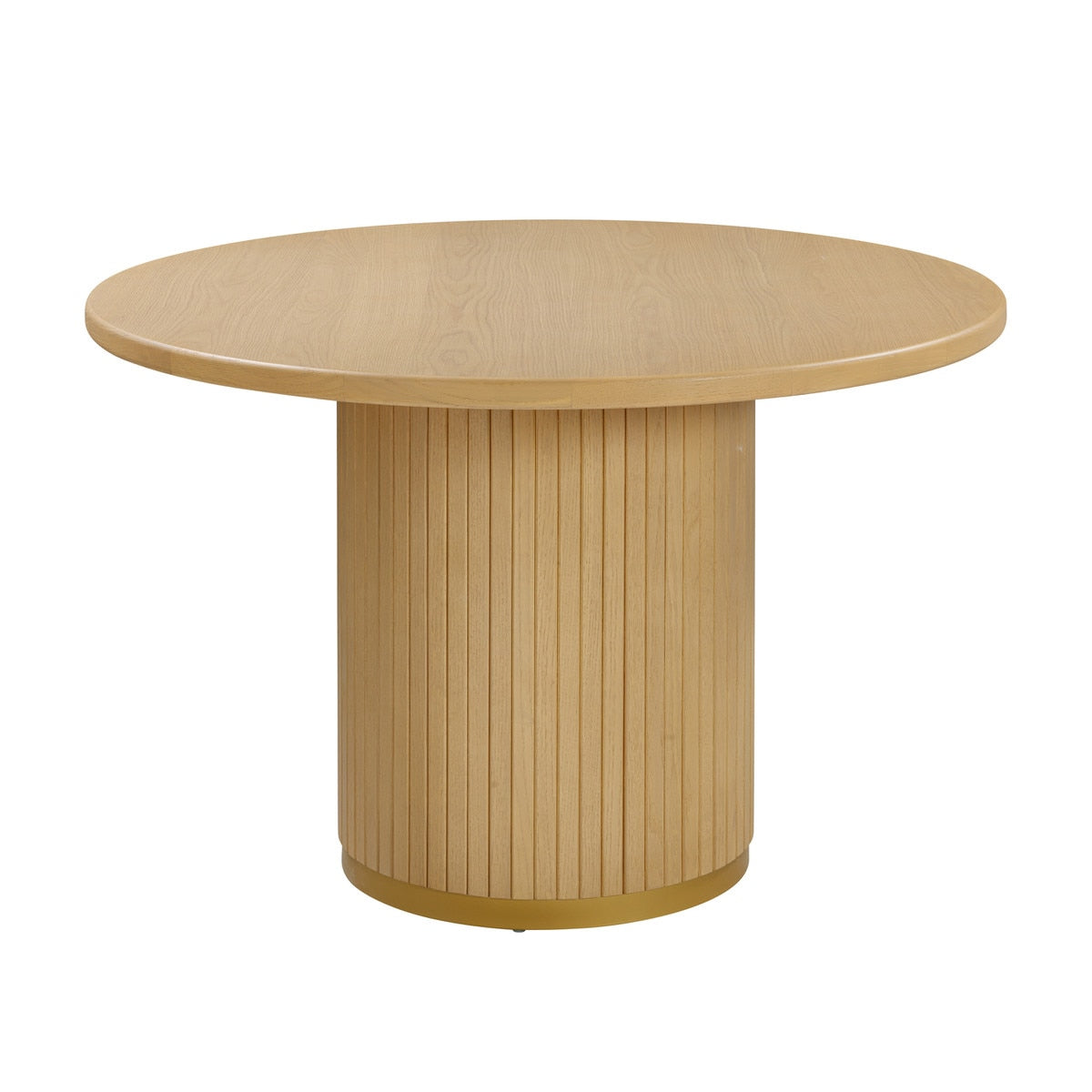 Chelsea Natural Oak Wood Round Dining Table Model: TOV-D44123