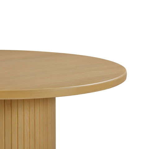 Chelsea Natural Oak Wood Round Dining Table Model: TOV-D44123