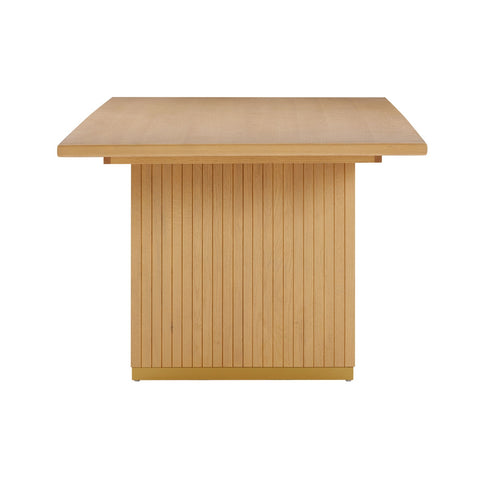 Chelsea Natural Oak Wood 96" Rectangular Dining Table Model: TOV-D44132