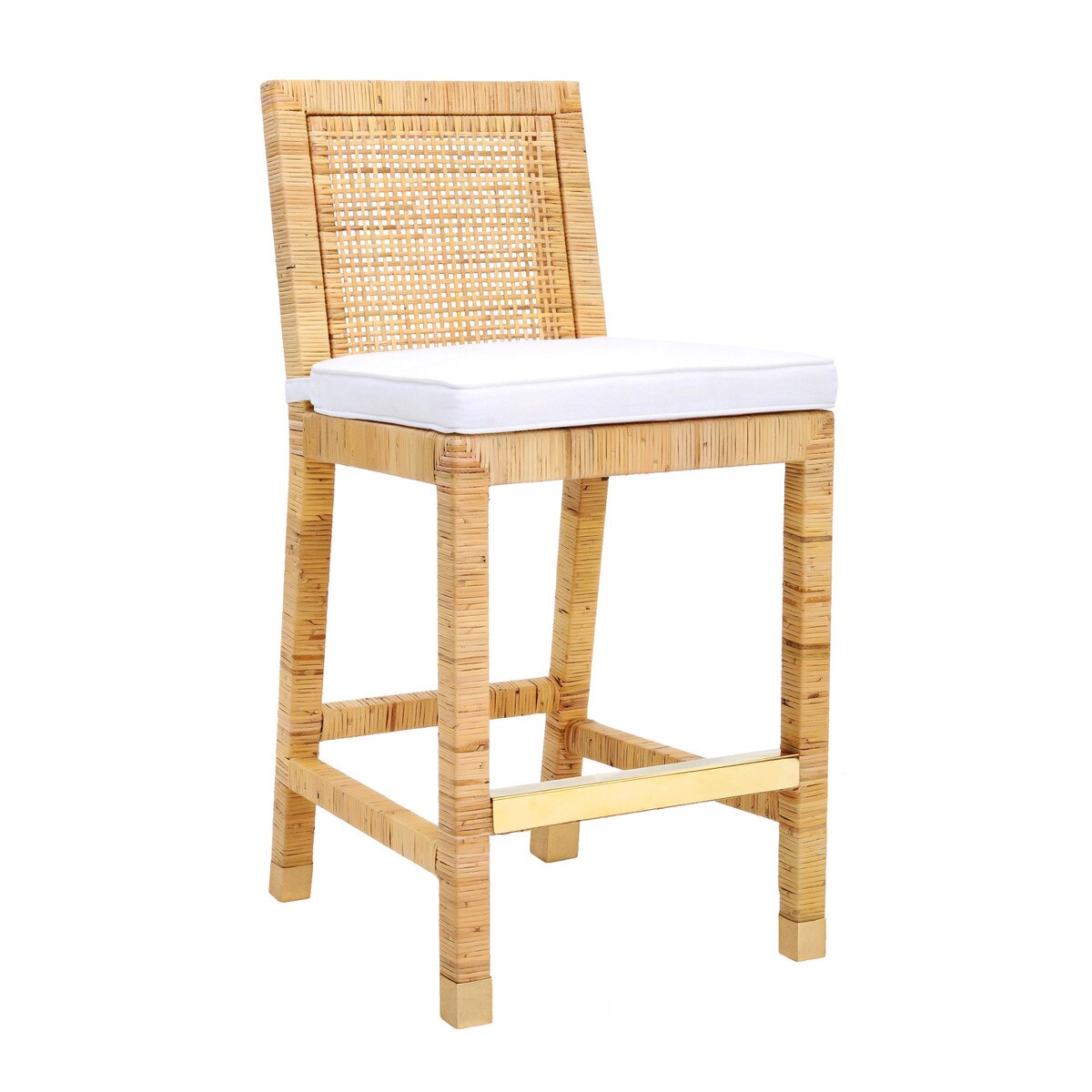 Amara Rattan Performance Fabric Counter Stool Model: TOV-D44149
